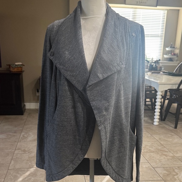 lululemon athletica Jackets & Blazers - Lululemon Gray Open Front Draped Cardigan no size tags fits a small like new